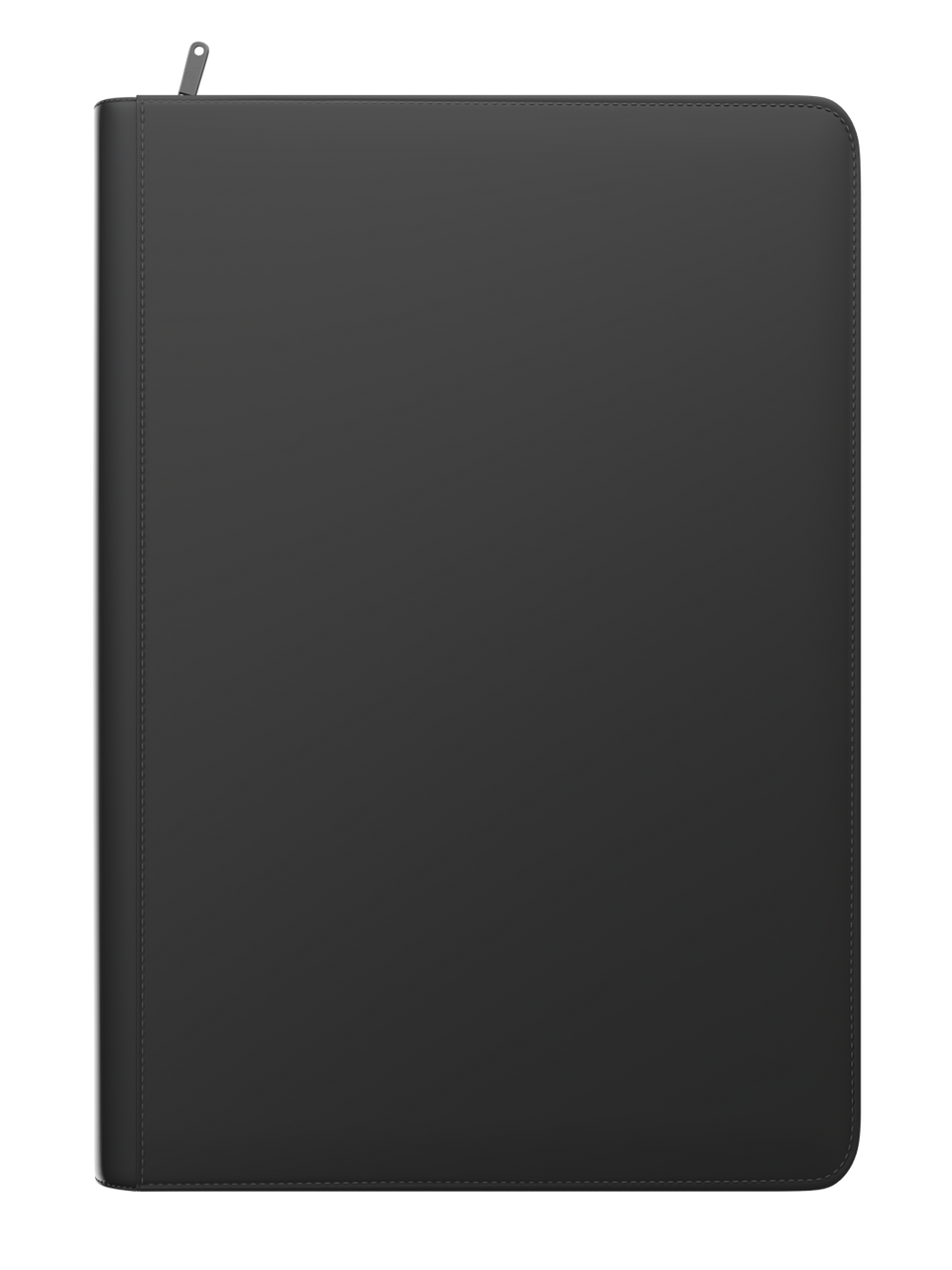 Stealth 9 Pocket Zip Binder - Black - Front View