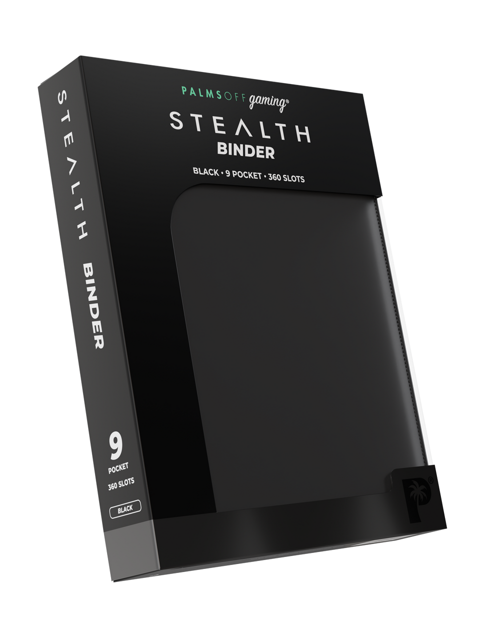 Stealth 9 Pocket Zip Binder - Black - Packaging