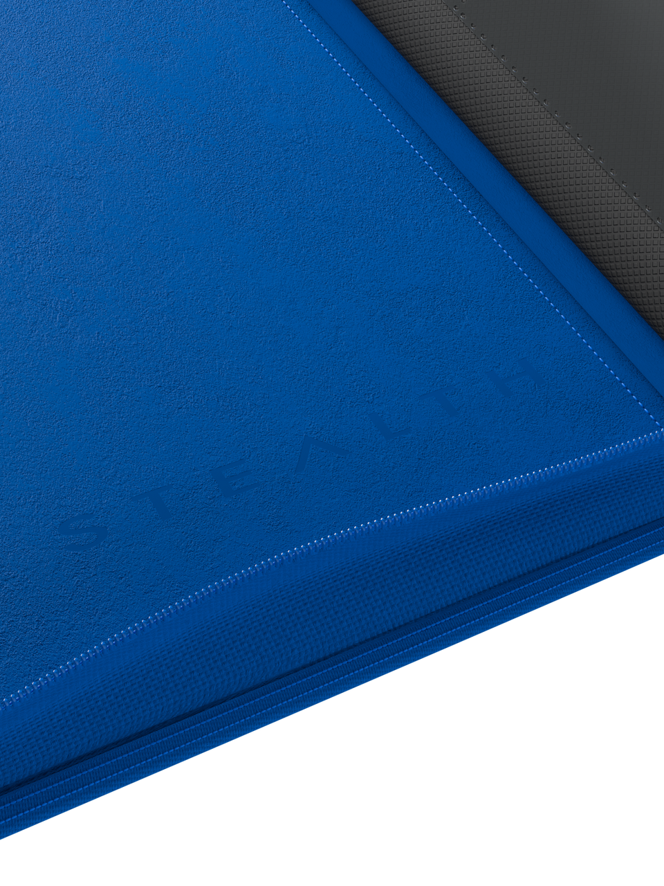 Stealth 9 Pocket Zip Binder - Blue - Logo Detail