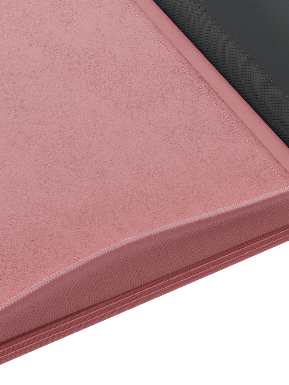 Stealth 9 Pocket Zip Binder - Pink - Logo Detail
