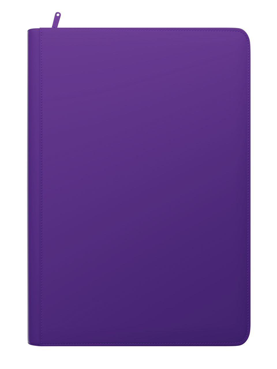 Stealth 9 Pocket Zip Binder - Purple - Front View