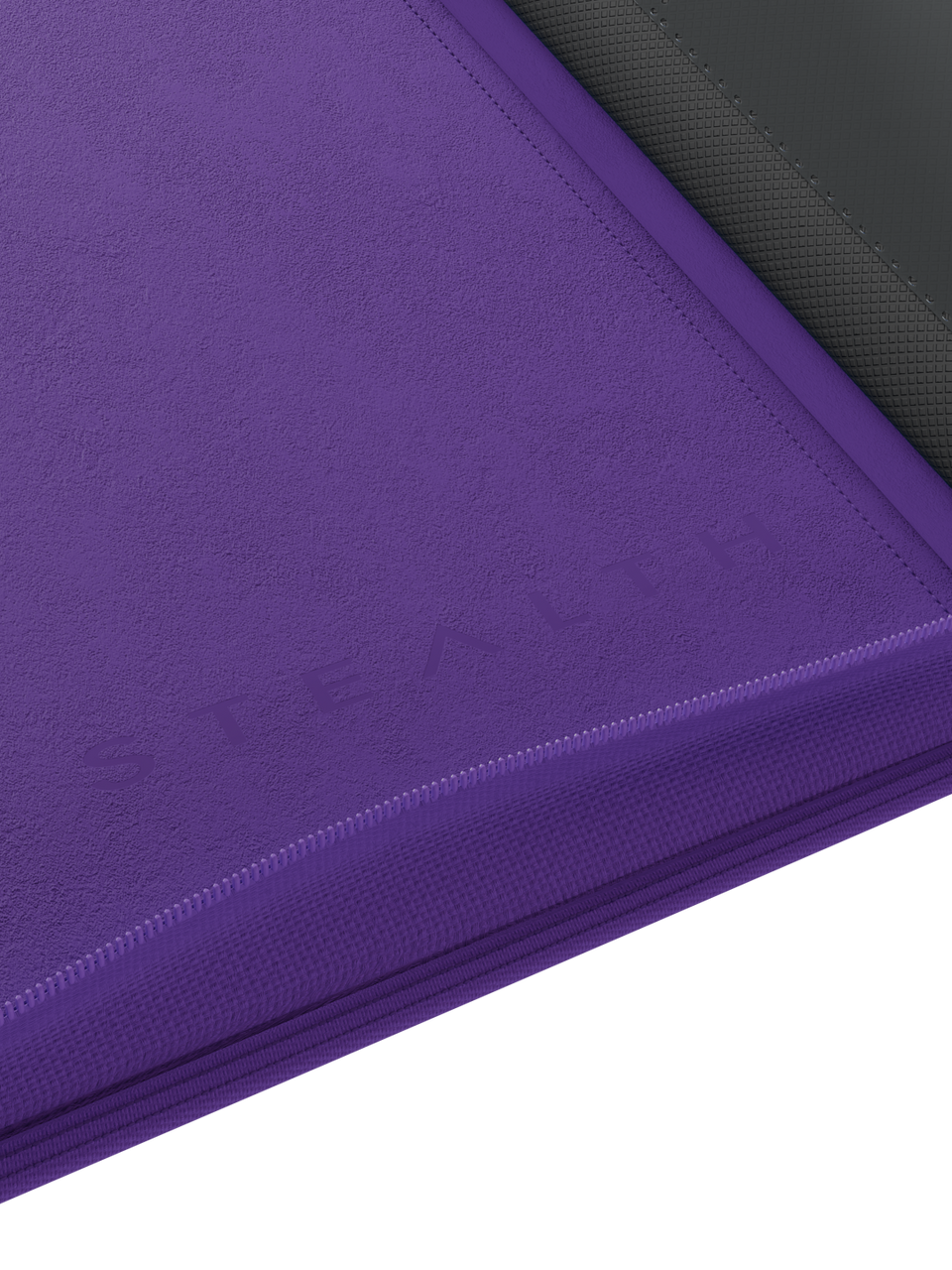 Stealth 9 Pocket Zip Binder - Purple - Logo Detail