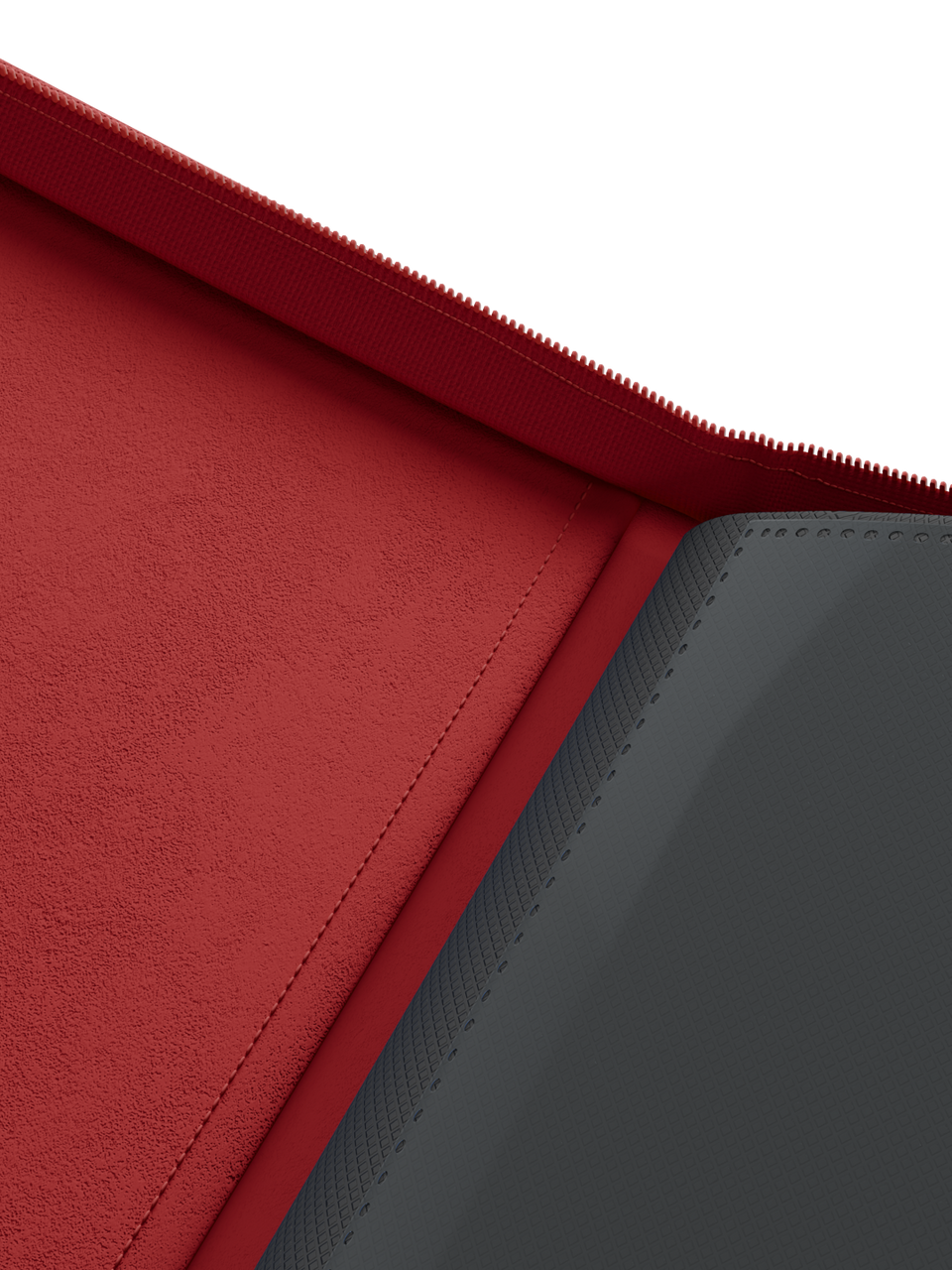 Stealth 9 Pocket Zip Binder - Red - Interior