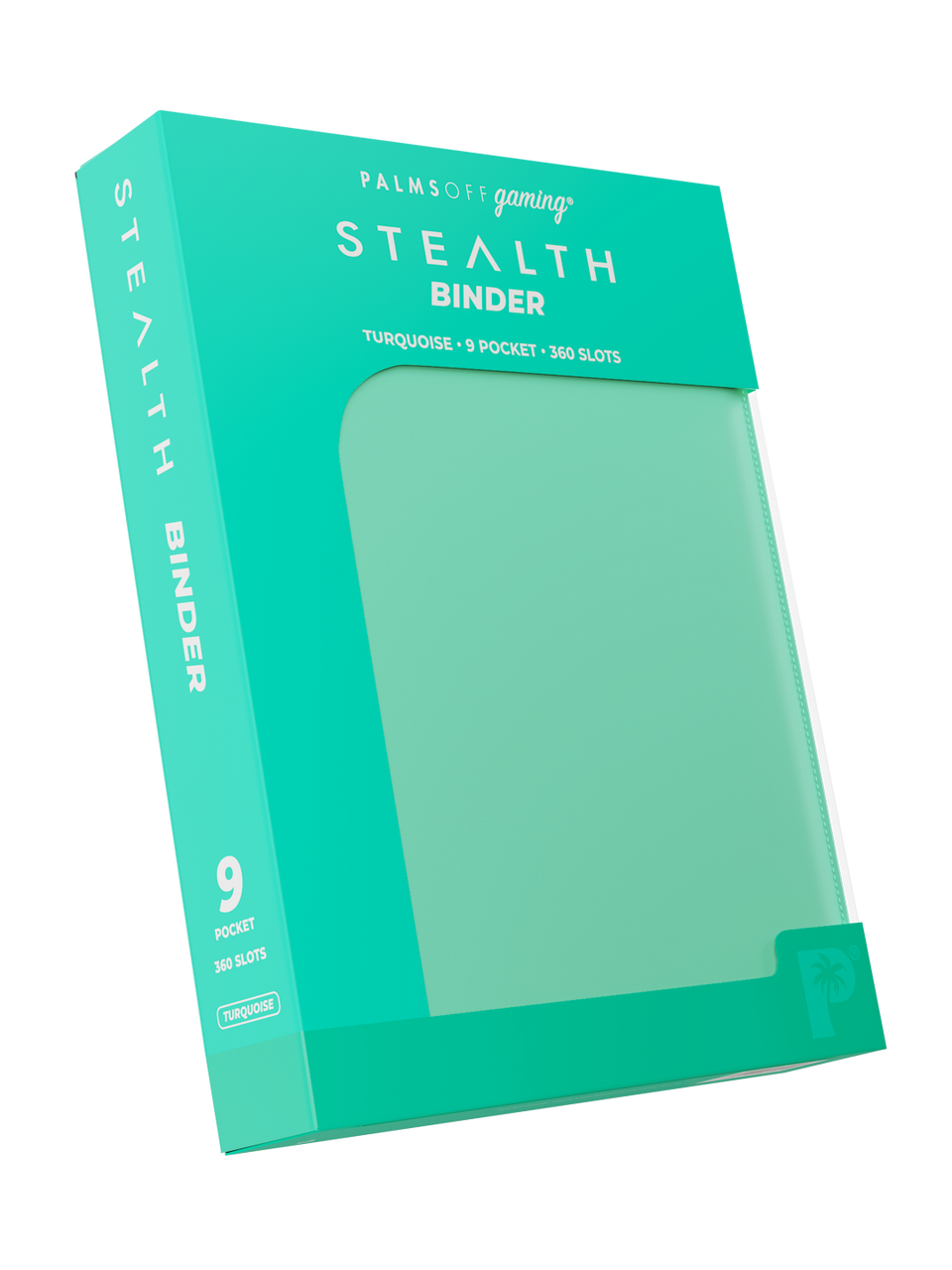 Stealth 9 Pocket Zip Binder - Turquoise - Packaging