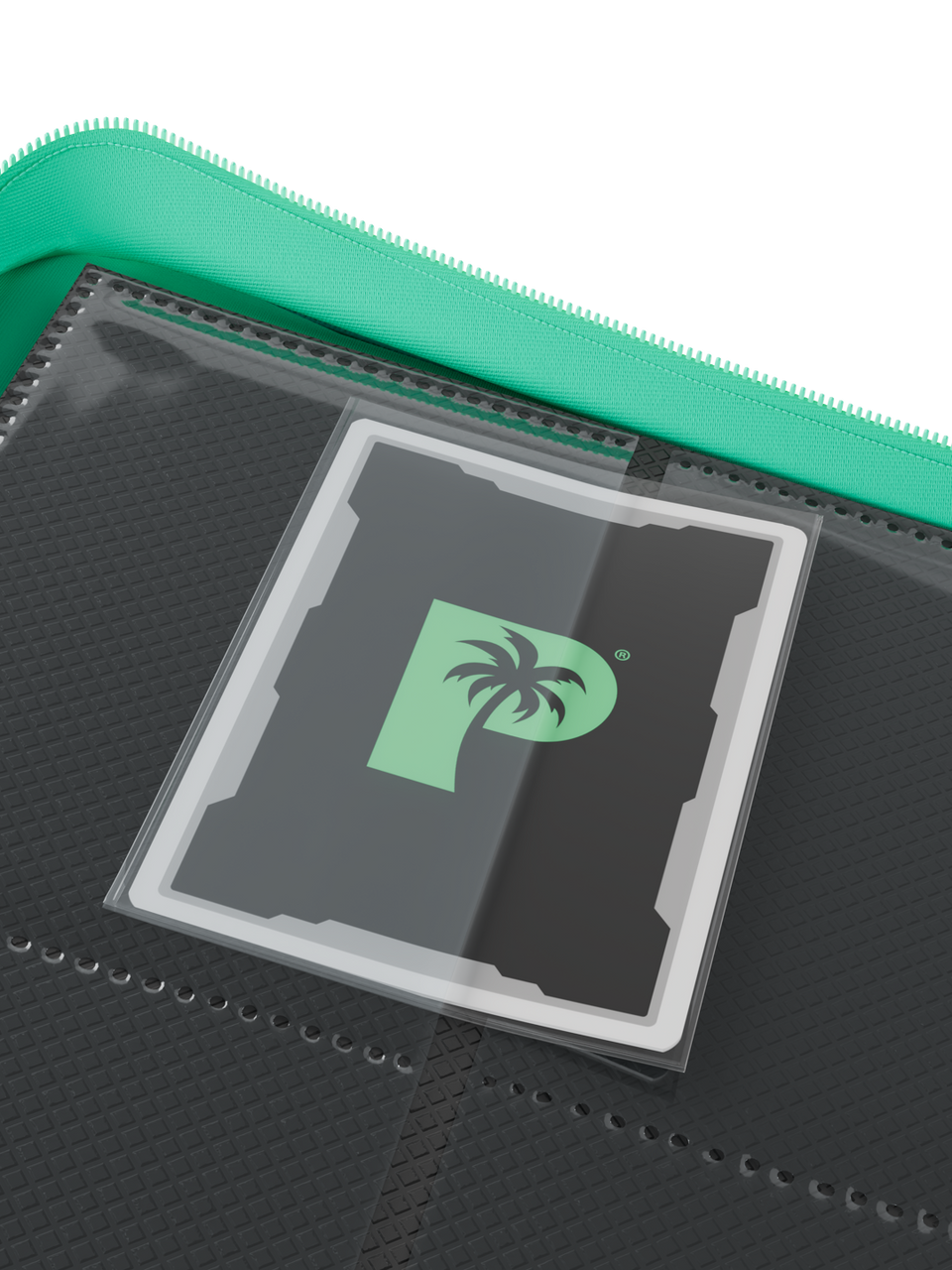 Stealth 9 Pocket Zip Binder - Turquoise - Card Pockets