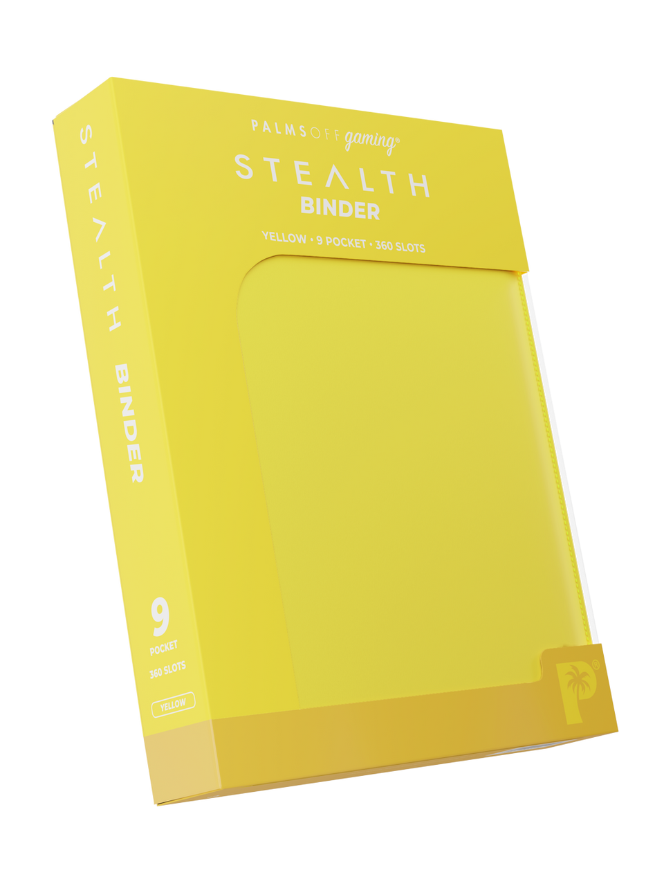 Stealth 9 Pocket Zip Binder - Yellow - Packaging