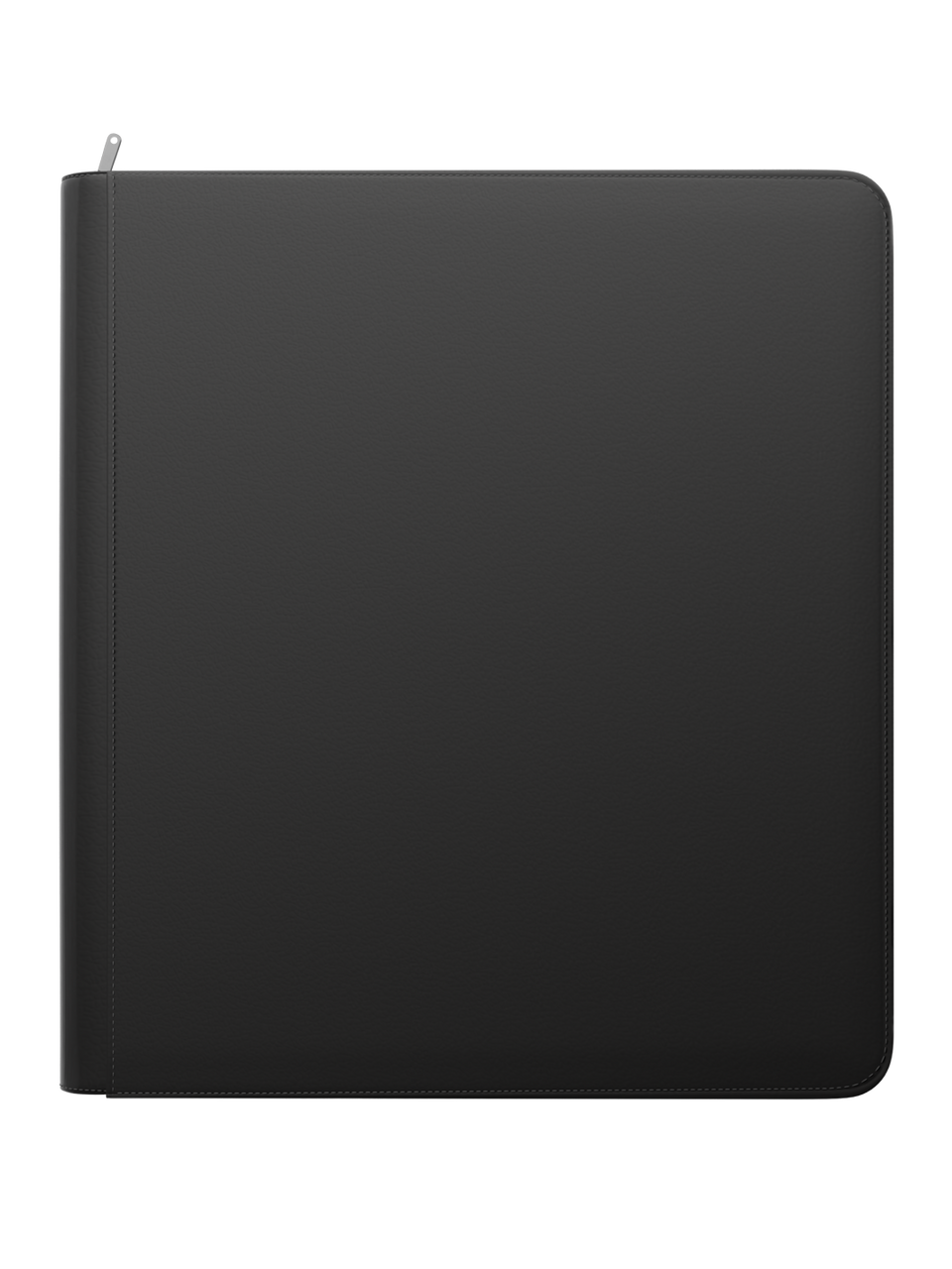 Stealth 12 Pocket Zip Binder - Black - Front View