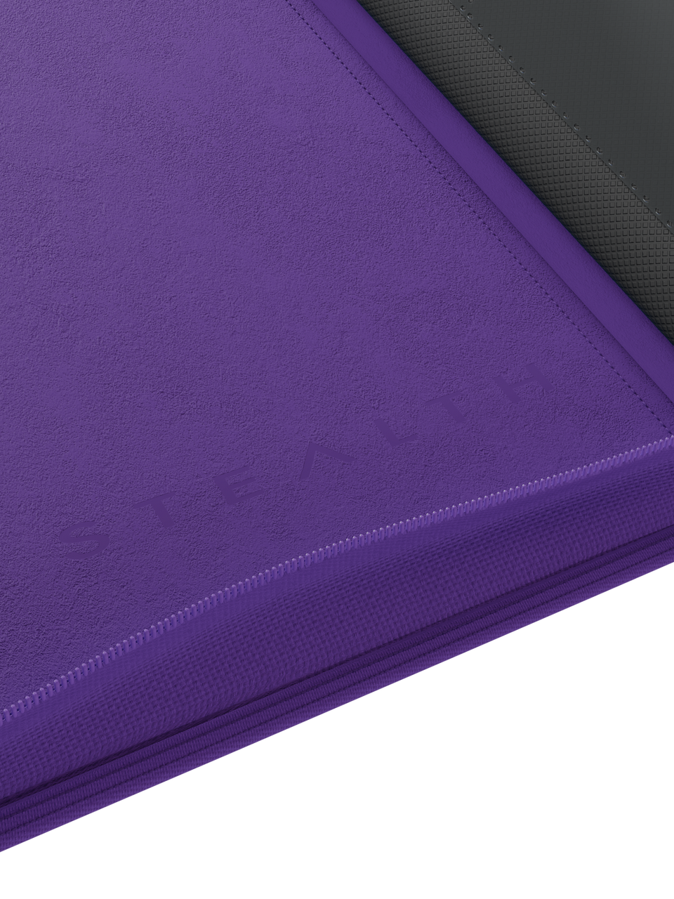 Stealth 12 Pocket Zip Binder - Purple - Logo Detail