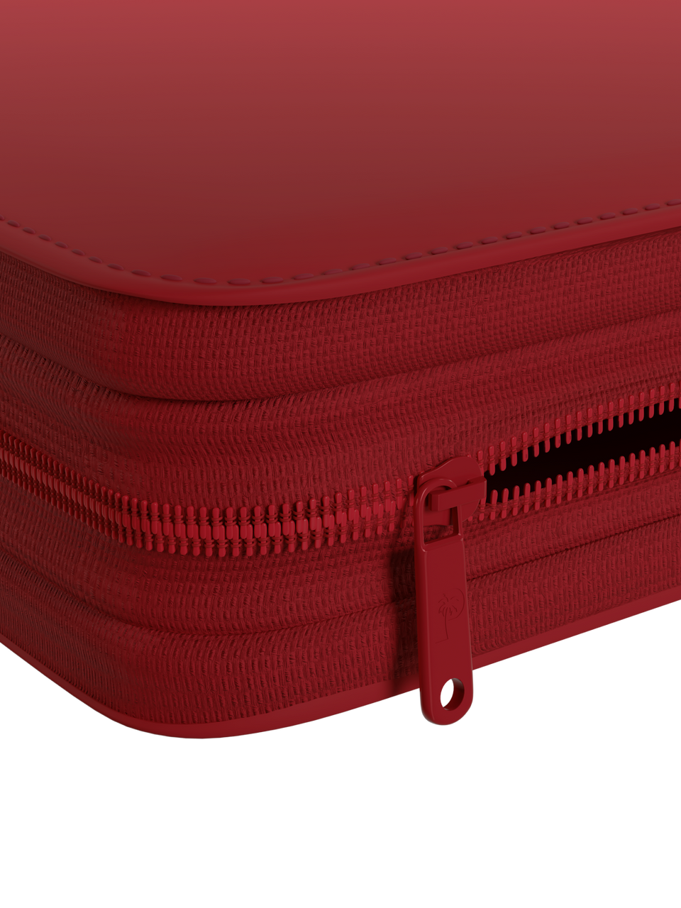 Stealth 12 Pocket Zip Binder - Red - Zipper Detail