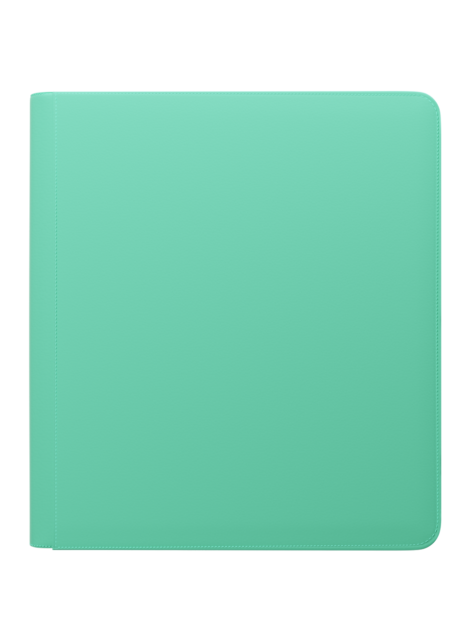 Stealth 12 Pocket Zip Binder - Turquoise - Front View