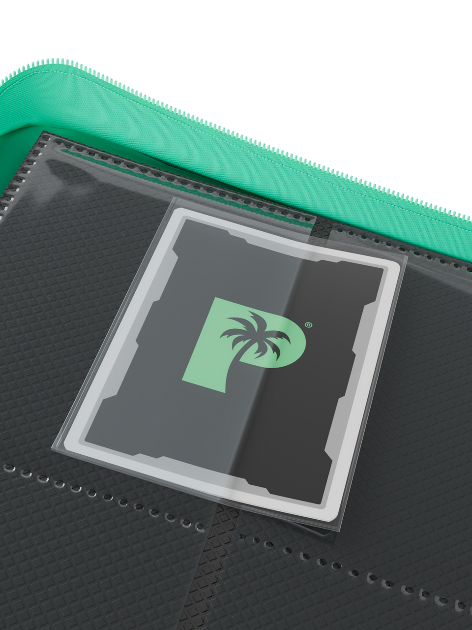 Stealth 12 Pocket Zip Binder - Turquoise - Card Pockets