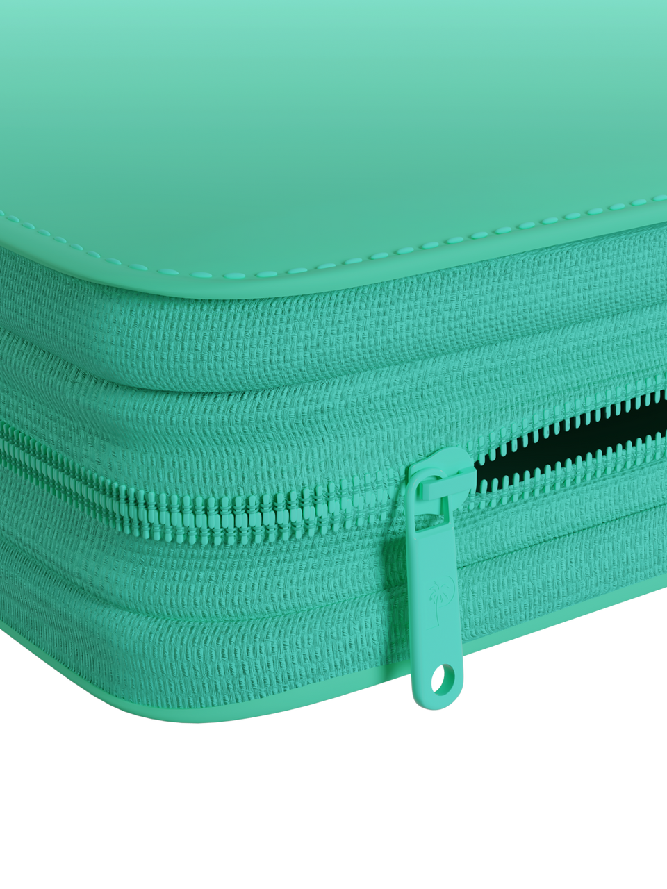 Stealth 12 Pocket Zip Binder - Turquoise - Zipper Detail