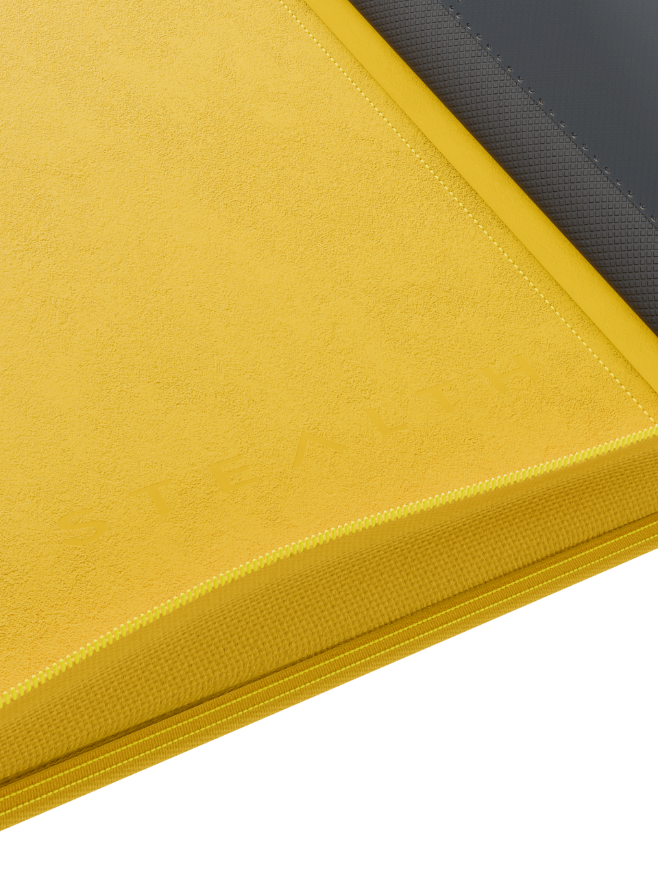 Stealth 12 Pocket Zip Binder - Yellow - Logo Detail