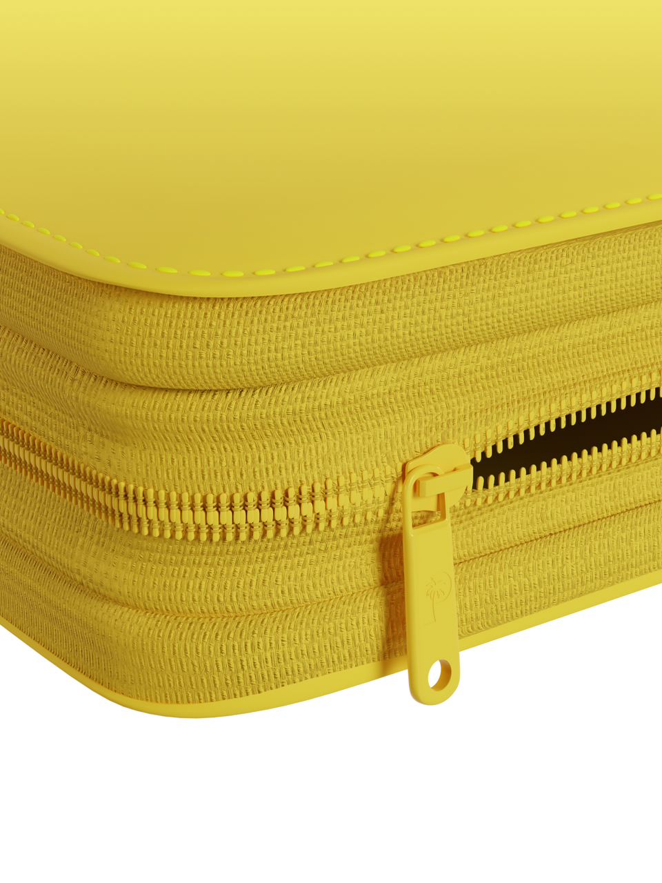 Stealth 12 Pocket Zip Binder - Yellow - Zipper Detail