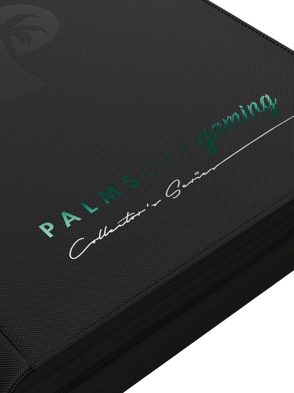 Collector's Series 4 Pocket Zip Binder - Black - Logo Detail