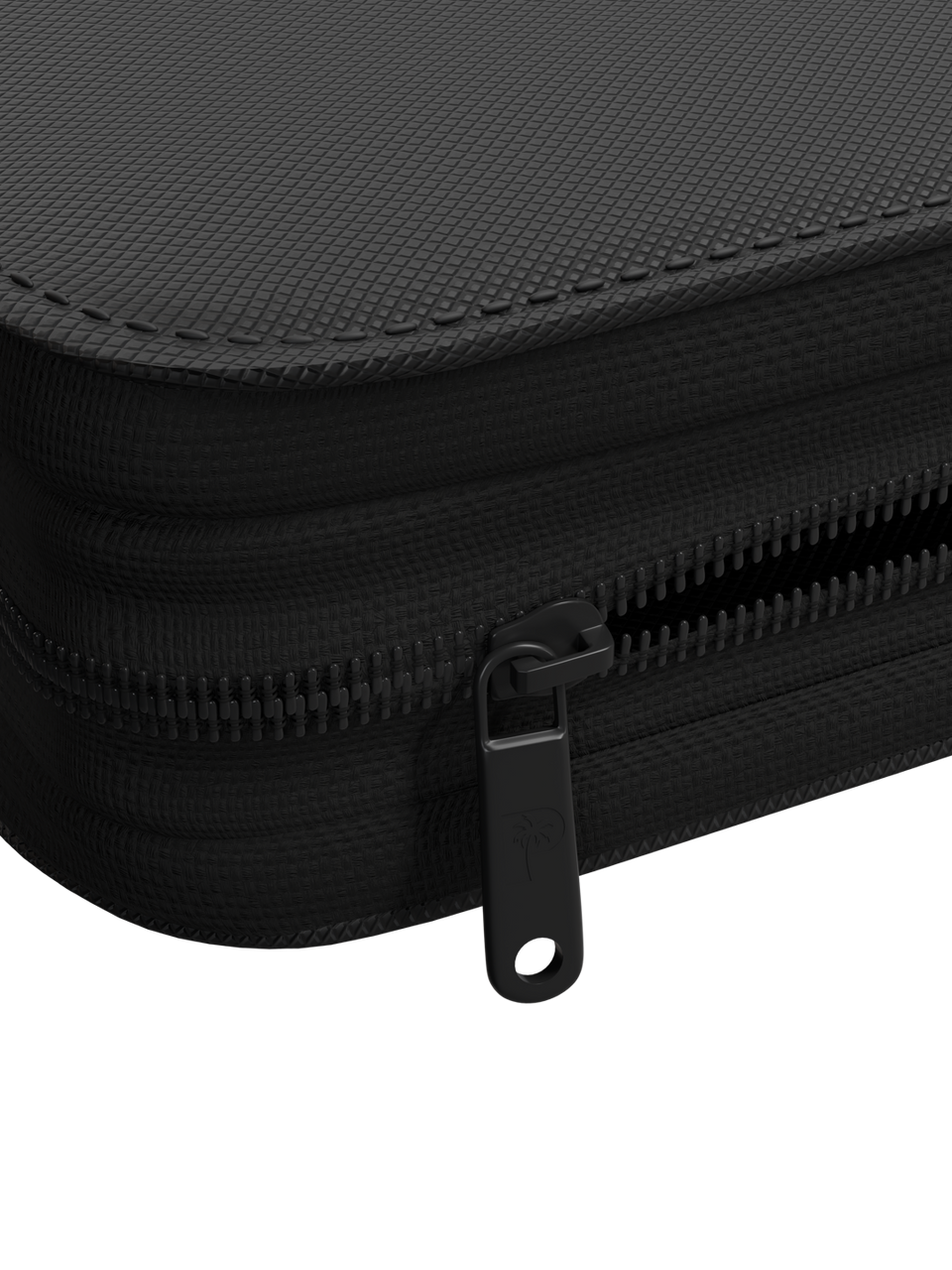 Collector's Series 4 Pocket Zip Binder - Black - Zipper Detail