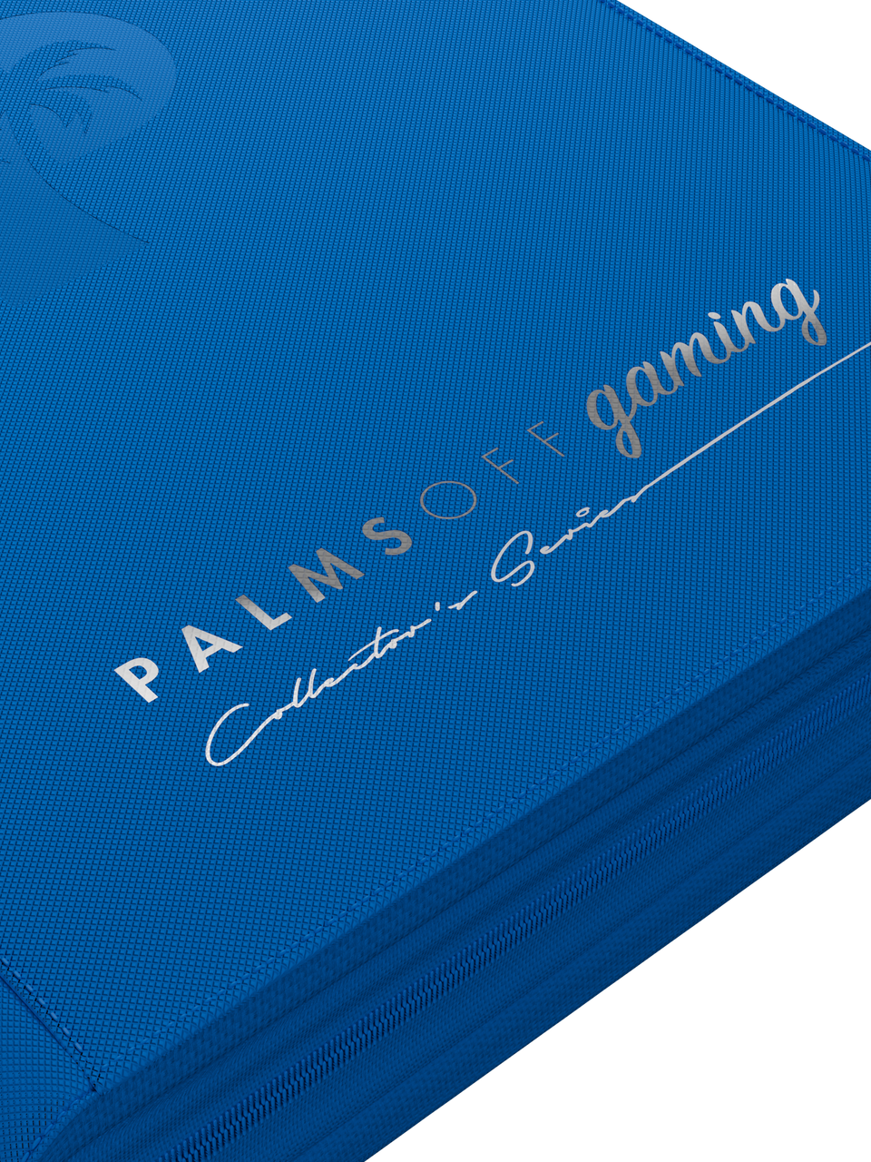 Collector's Series 4 Pocket Zip Binder - Blue - Logo Detail