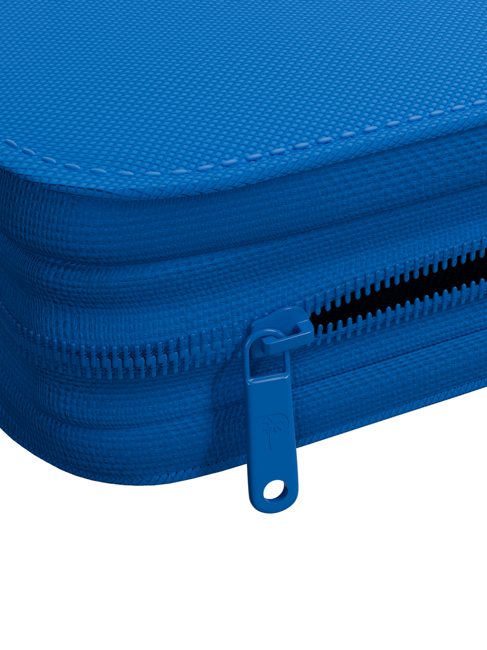 Collector's Series 4 Pocket Zip Binder - Blue - Zipper Detail