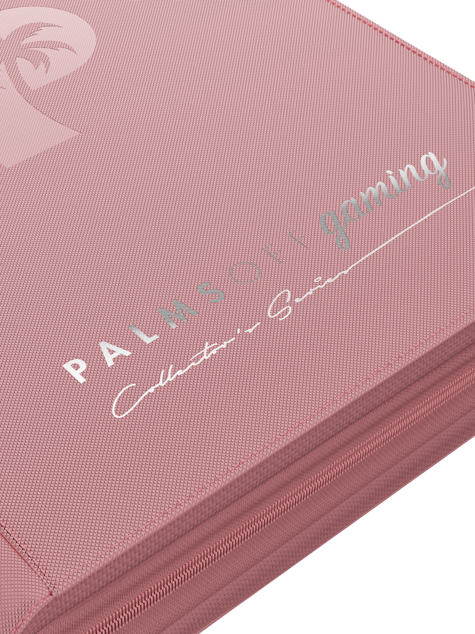 Collector's Series 4 Pocket Zip Binder - Pink - Logo Detail