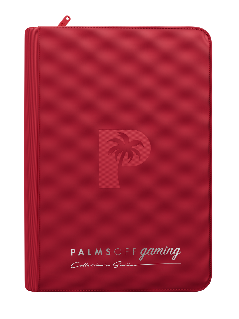 Collector's Series 4 Pocket Zip Binder - Red - Front View