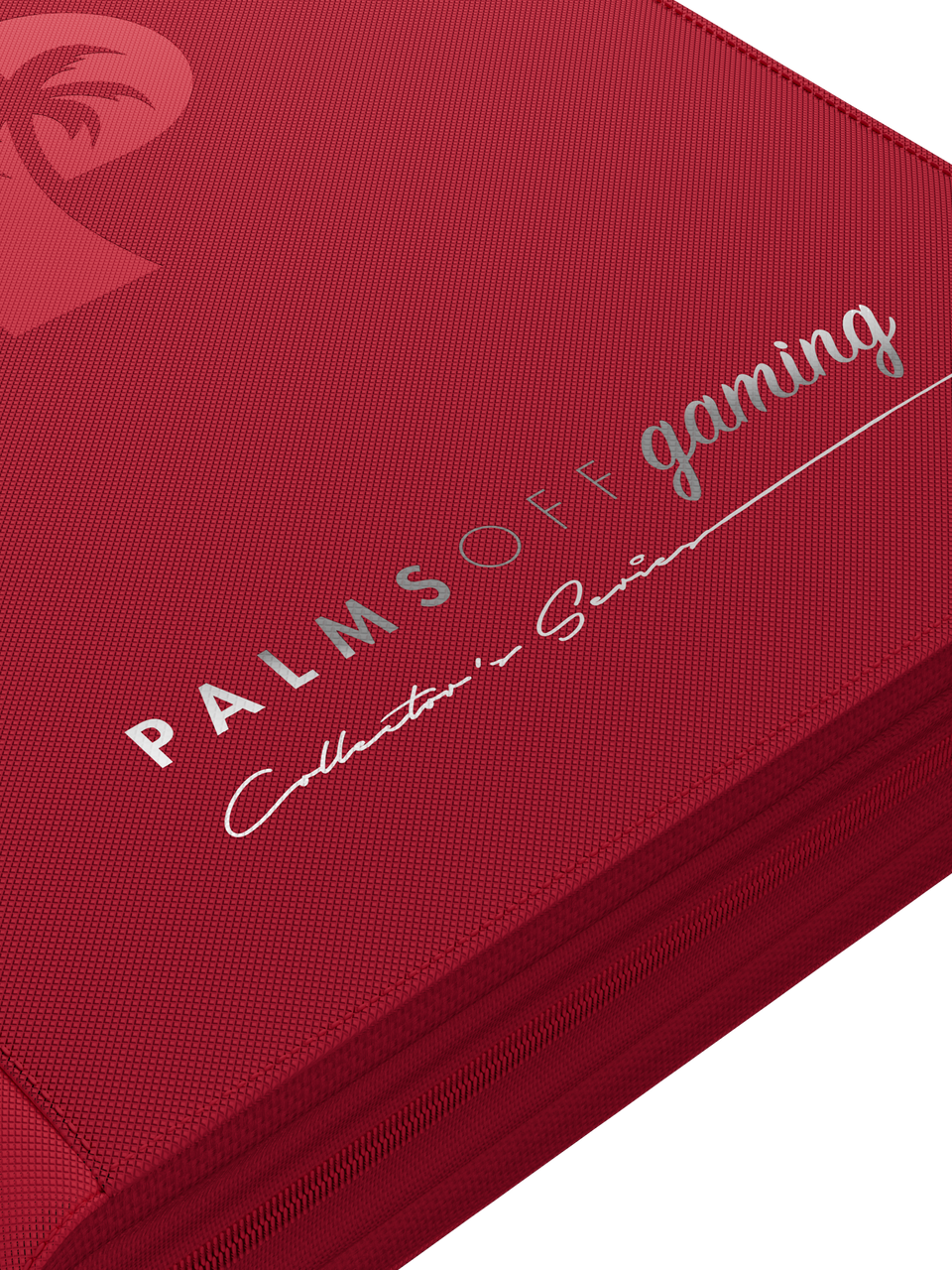 Collector's Series 4 Pocket Zip Binder - Red - Logo Detail