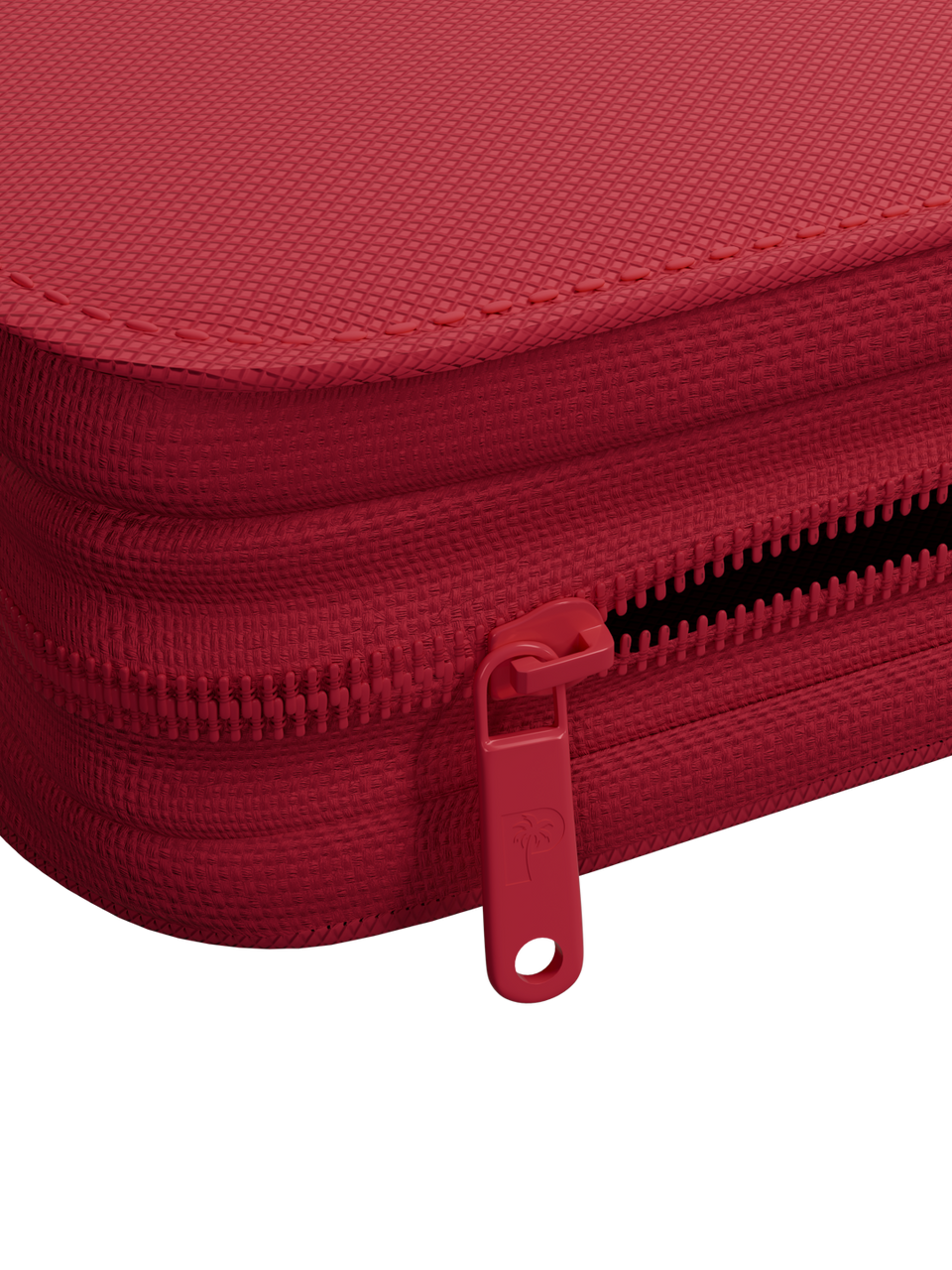 Collector's Series 4 Pocket Zip Binder - Red - Zipper Detail