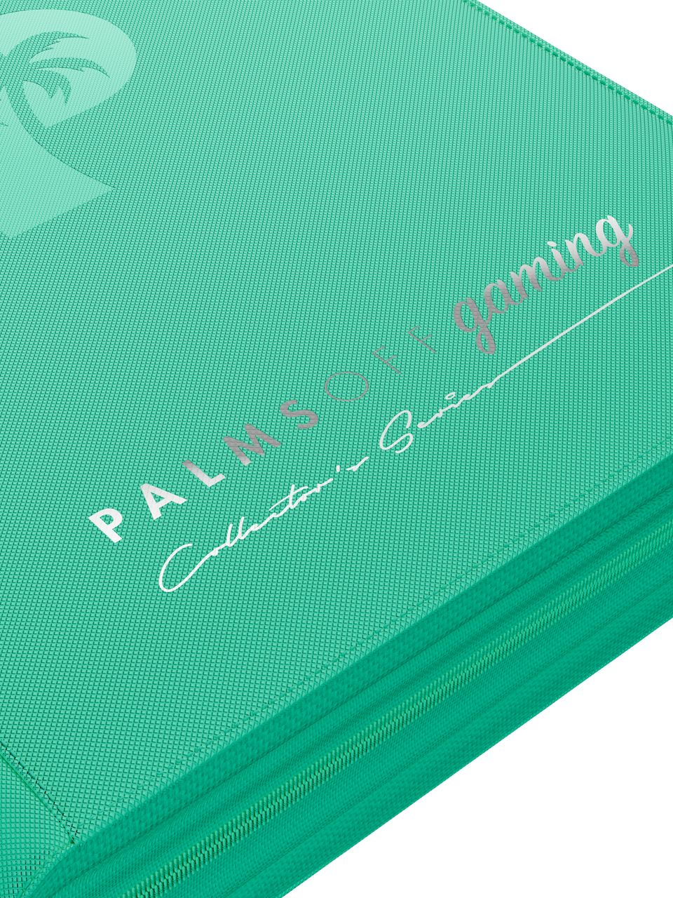 Collector's Series 4 Pocket Zip Binder - Turquoise - Logo Detail