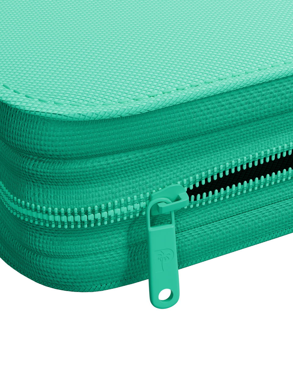 Collector's Series 4 Pocket Zip Binder - Turquoise - Zipper Detail