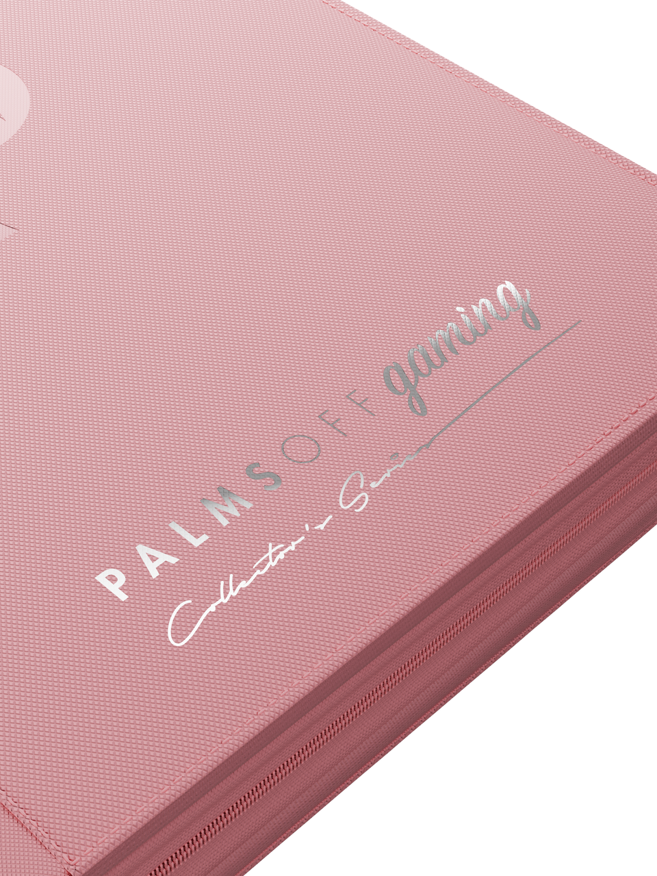 Collector's Series 9 Pocket Zip Binder - Pink - Logo Detail