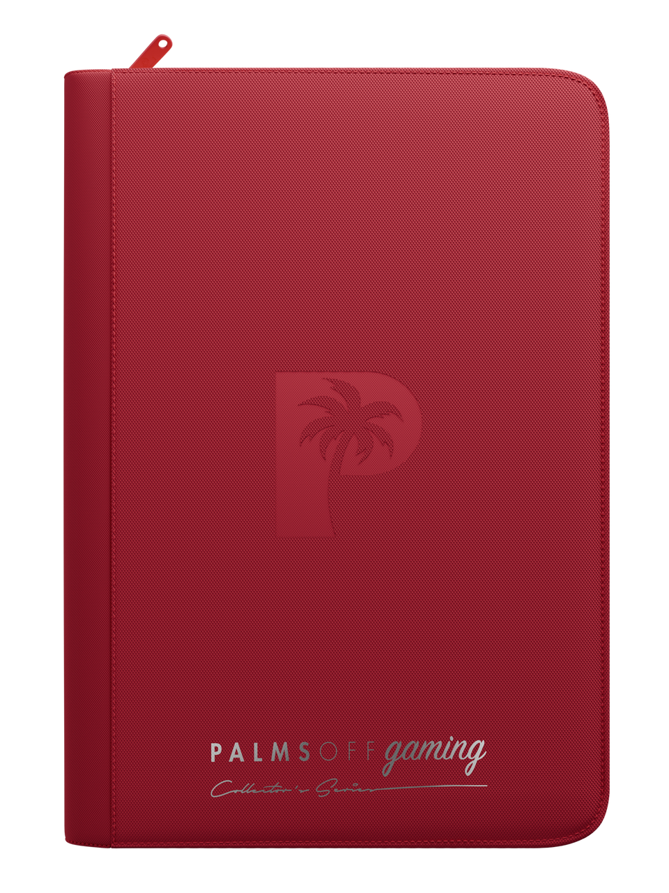 Collector's Series 9 Pocket Zip Binder - Red - Front View
