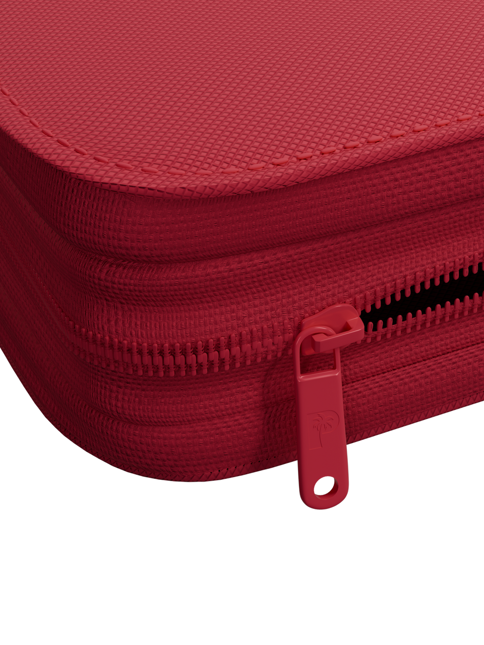 Collector's Series 9 Pocket Zip Binder - Red - Zipper Detail