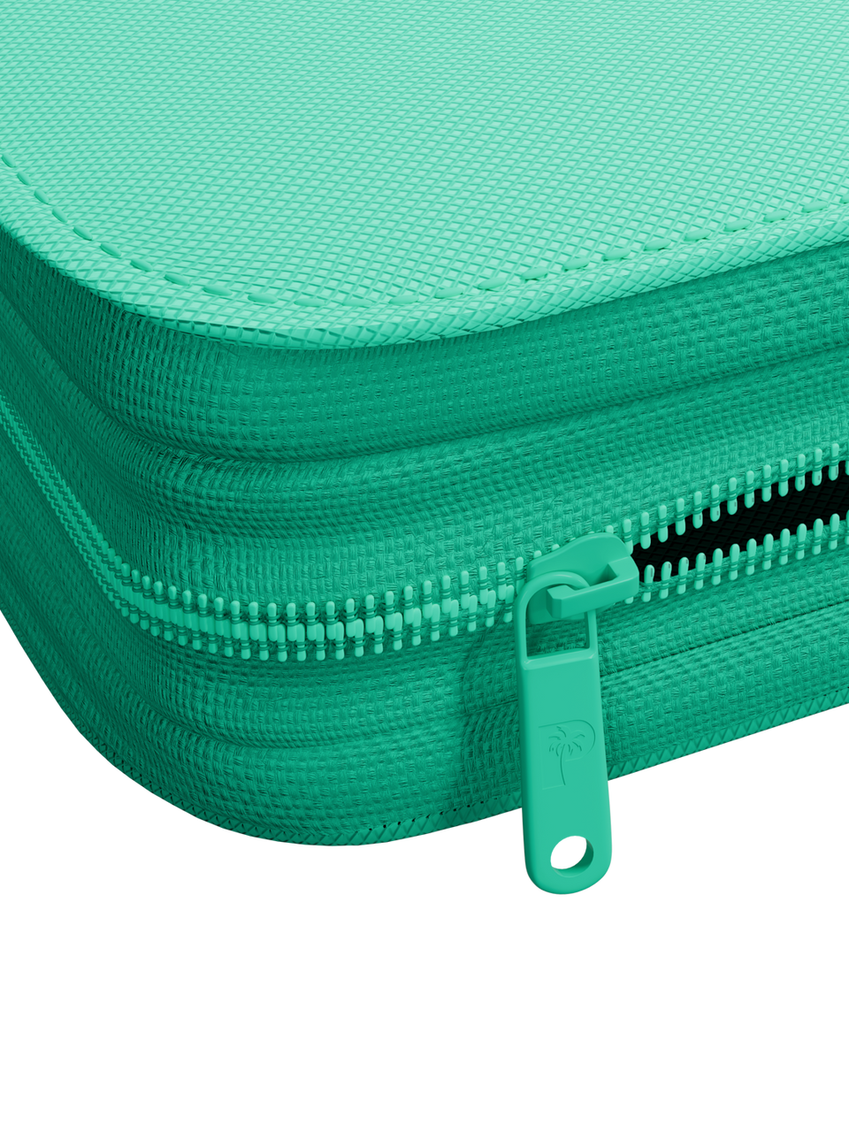 Collector's Series 9 Pocket Zip Binder - Turquoise - Zipper Detail