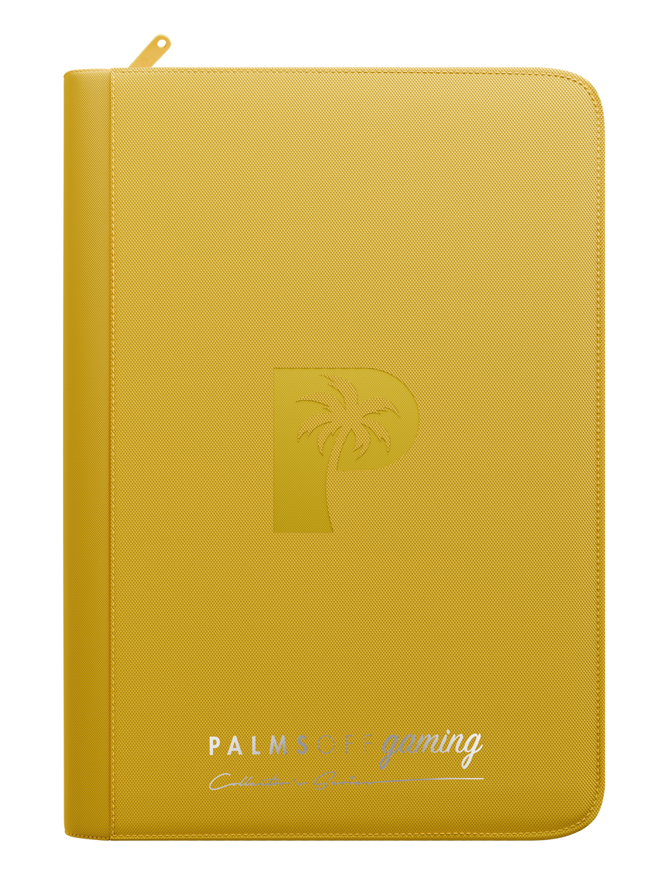 Collector's Series 9 Pocket Zip Binder - Yellow - Front View