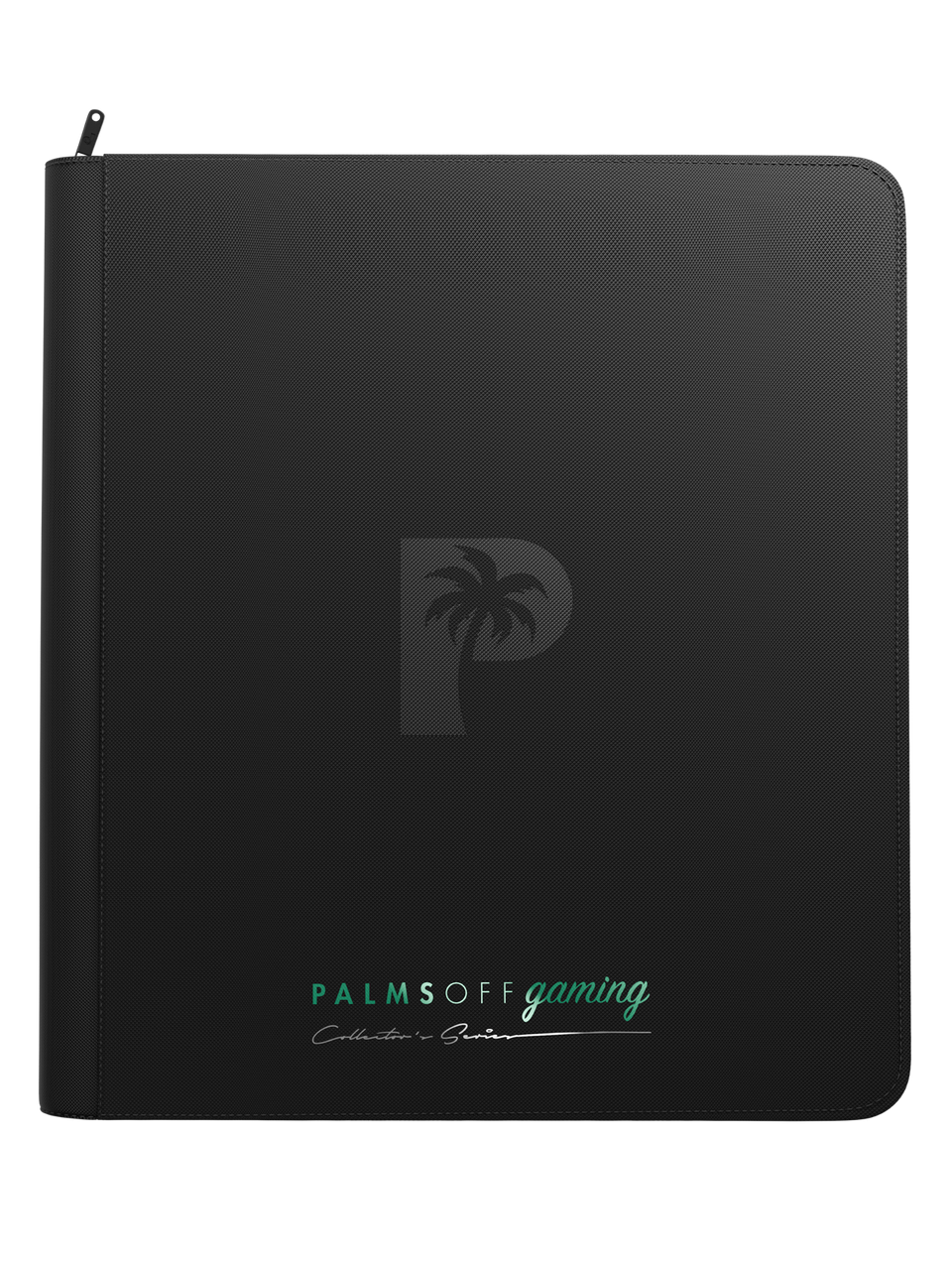 Collector's Series 12 Pocket Zip Binder - Black - Front View