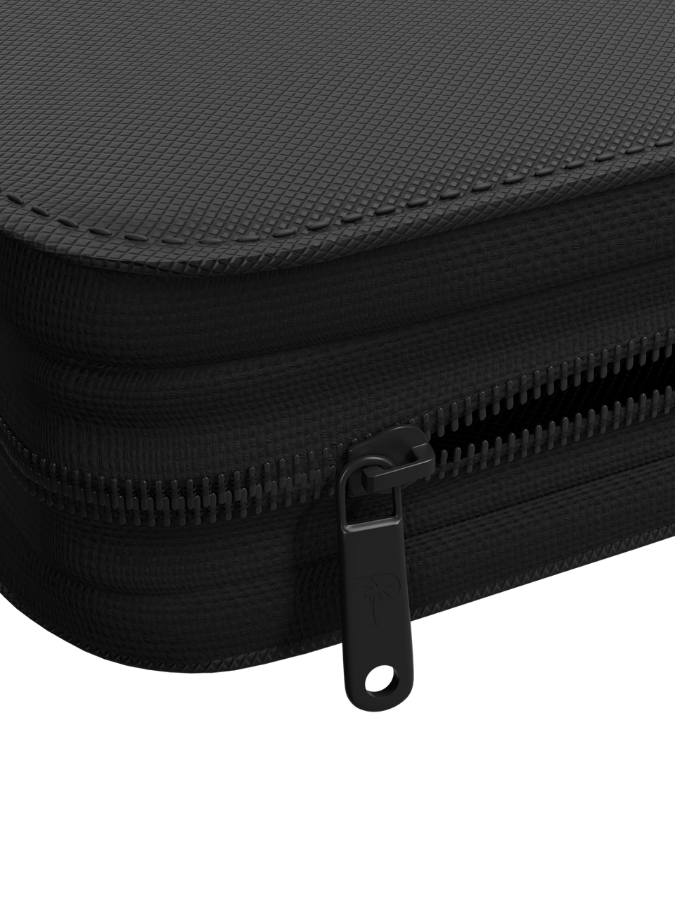 Collector's Series 12 Pocket Zip Binder - Black - Zipper Detail