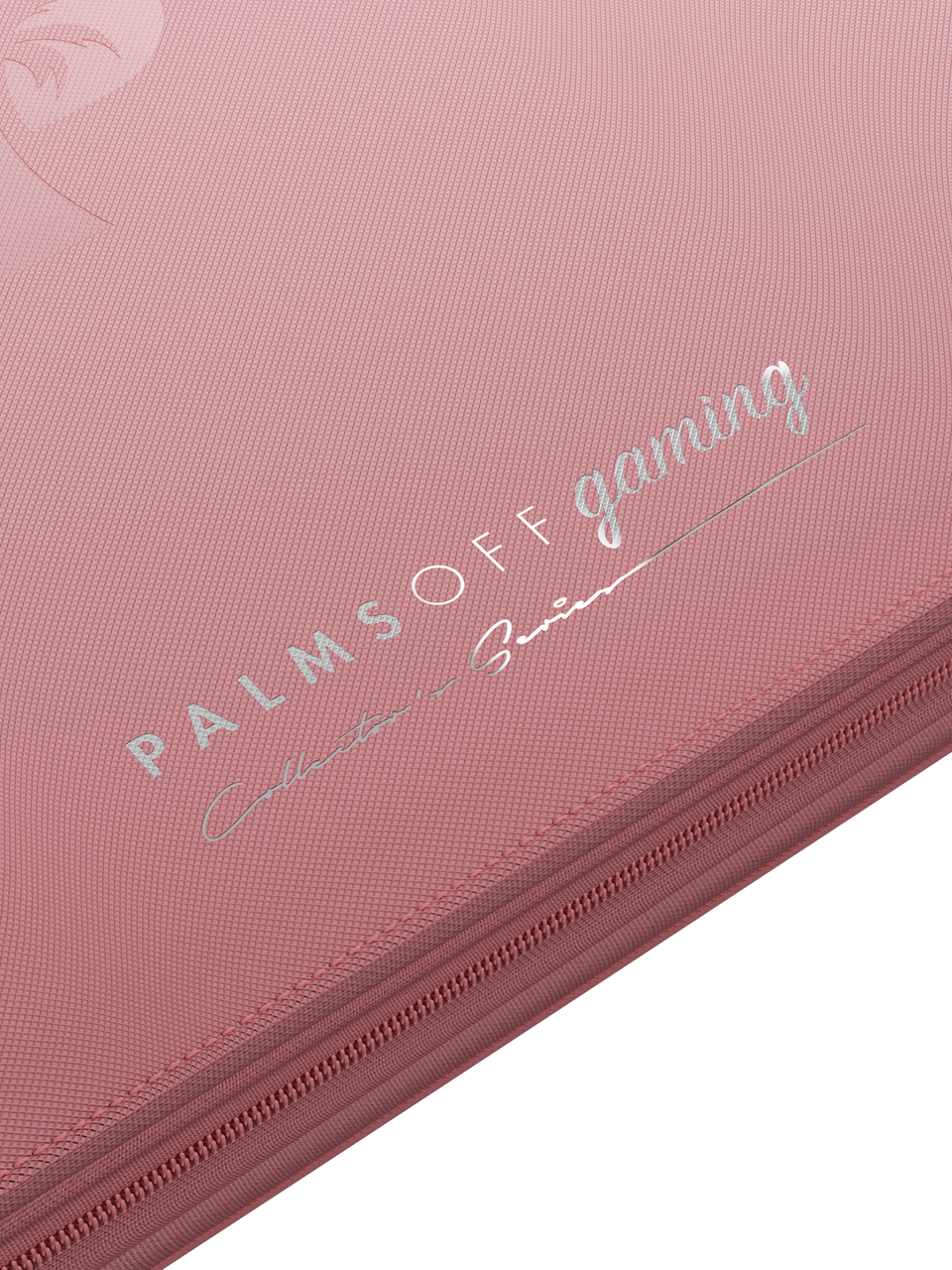 Collector's Series 12 Pocket Zip Binder - Pink - Logo Detail