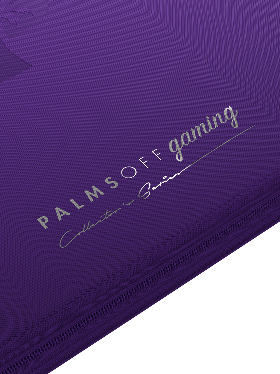Collector's Series 12 Pocket Zip Binder - Purple - Logo Detail