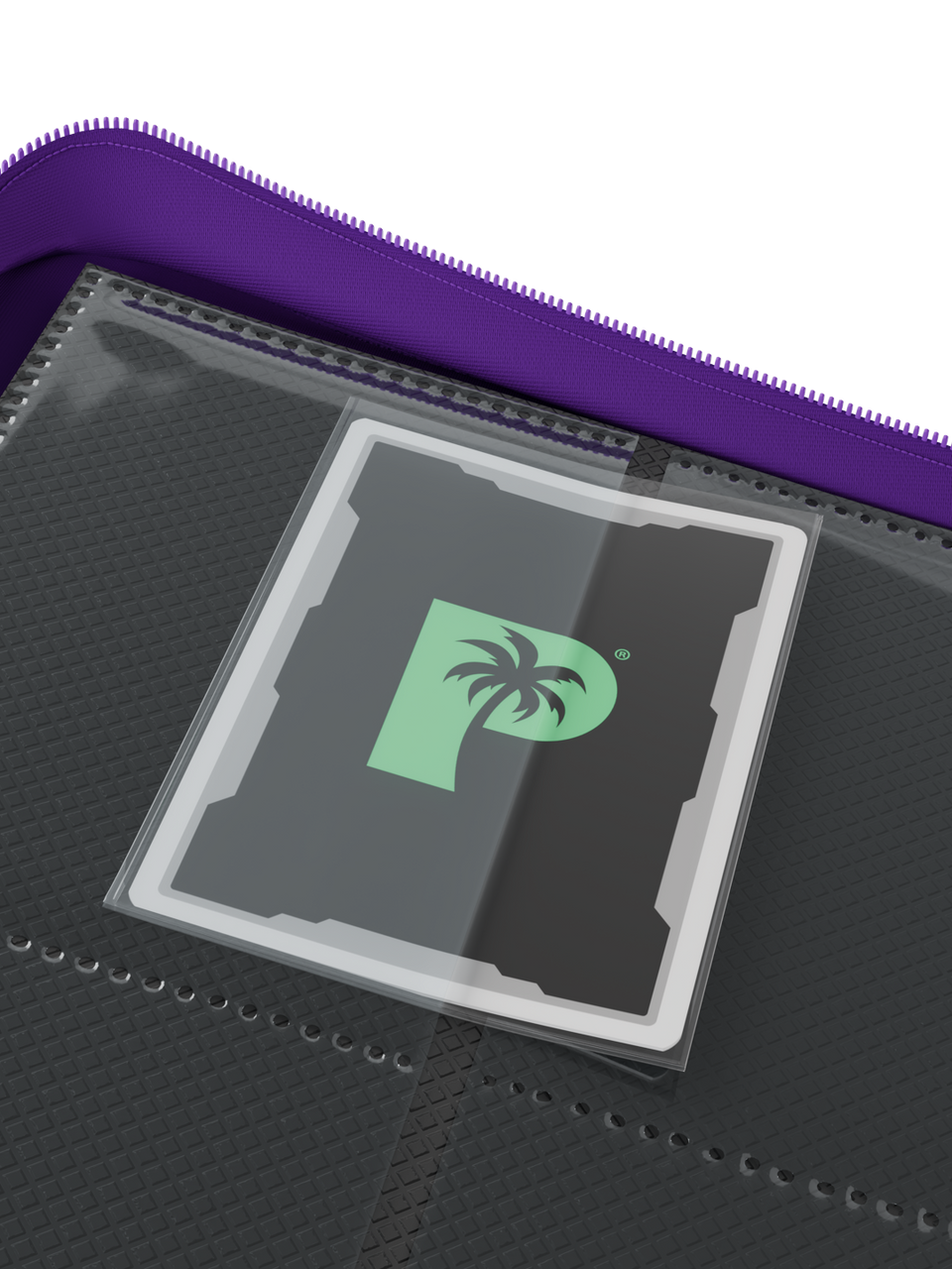 Collector's Series 12 Pocket Zip Binder - Purple - Card Pockets