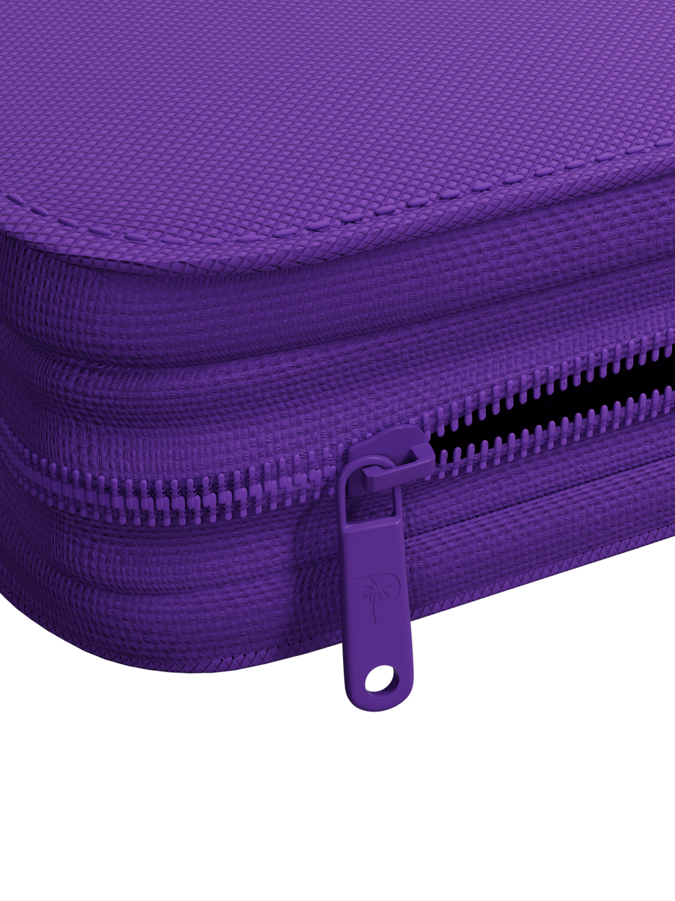Collector's Series 12 Pocket Zip Binder - Purple - Zipper Detail