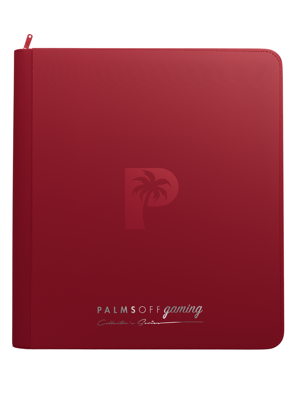 Collector's Series 12 Pocket Zip Binder - Red - Front View