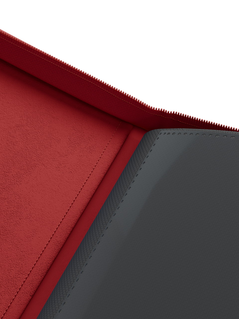 Collector's Series 12 Pocket Zip Binder - Red - Interior