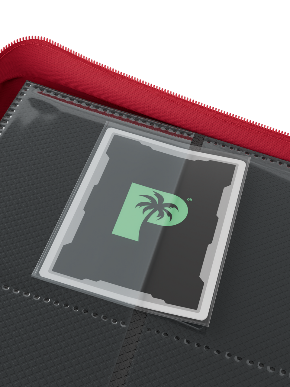 Collector's Series 12 Pocket Zip Binder - Red - Card Pockets