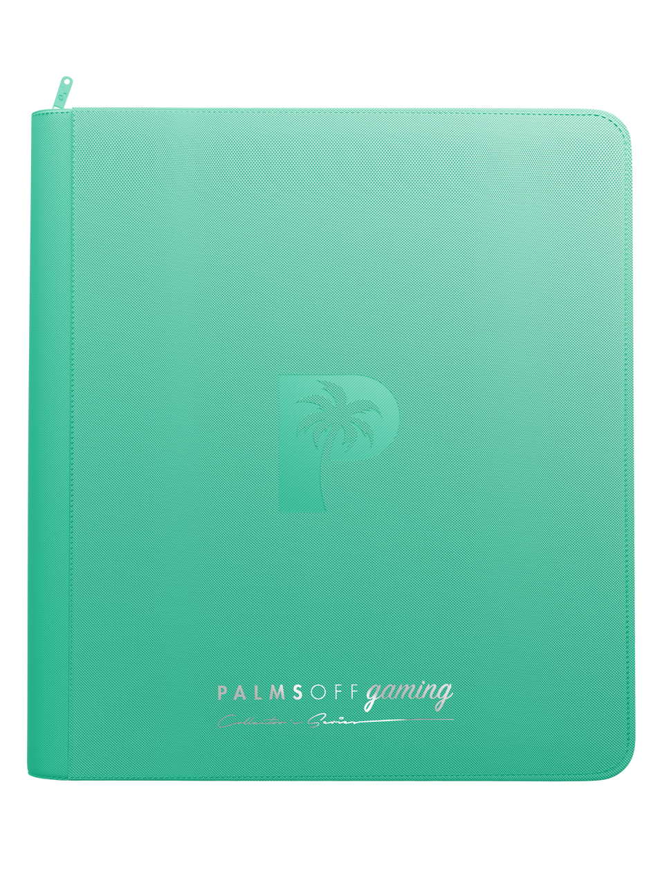 Collector's Series 12 Pocket Zip Binder - Turquoise - Front View