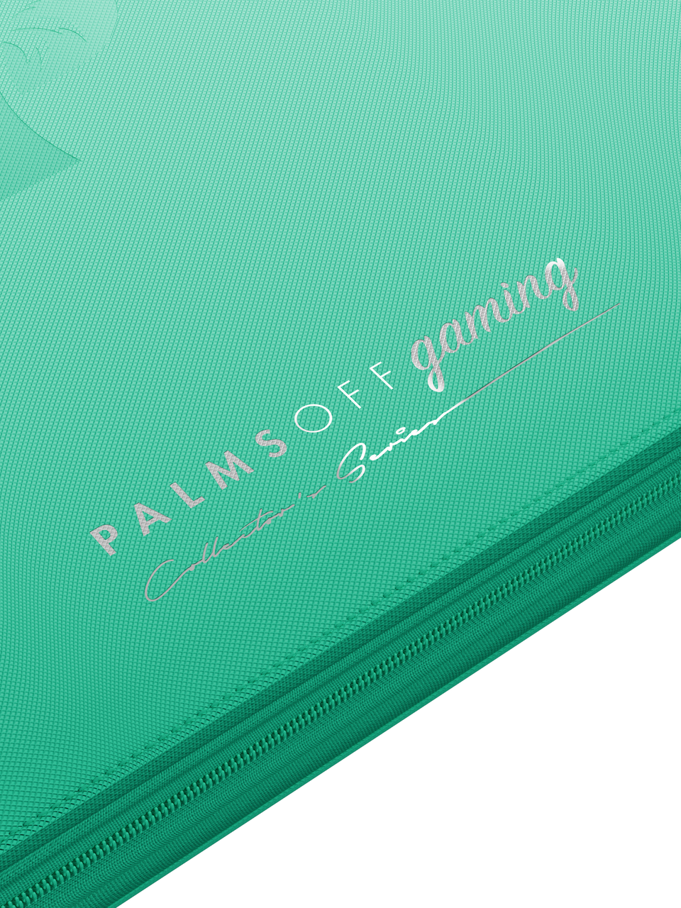 Collector's Series 12 Pocket Zip Binder - Turquoise - Logo Detail