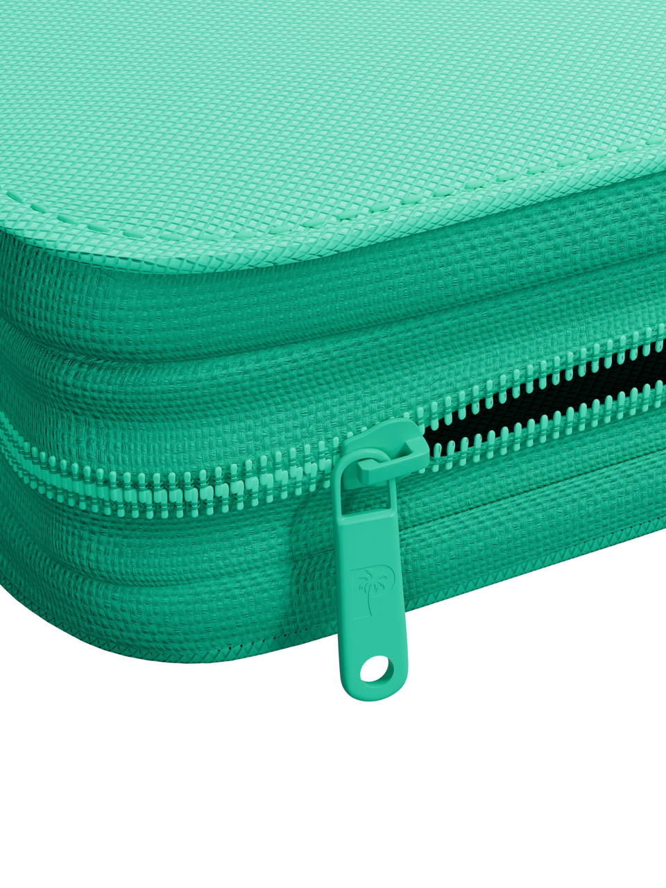 Collector's Series 12 Pocket Zip Binder - Turquoise - Zipper Detail
