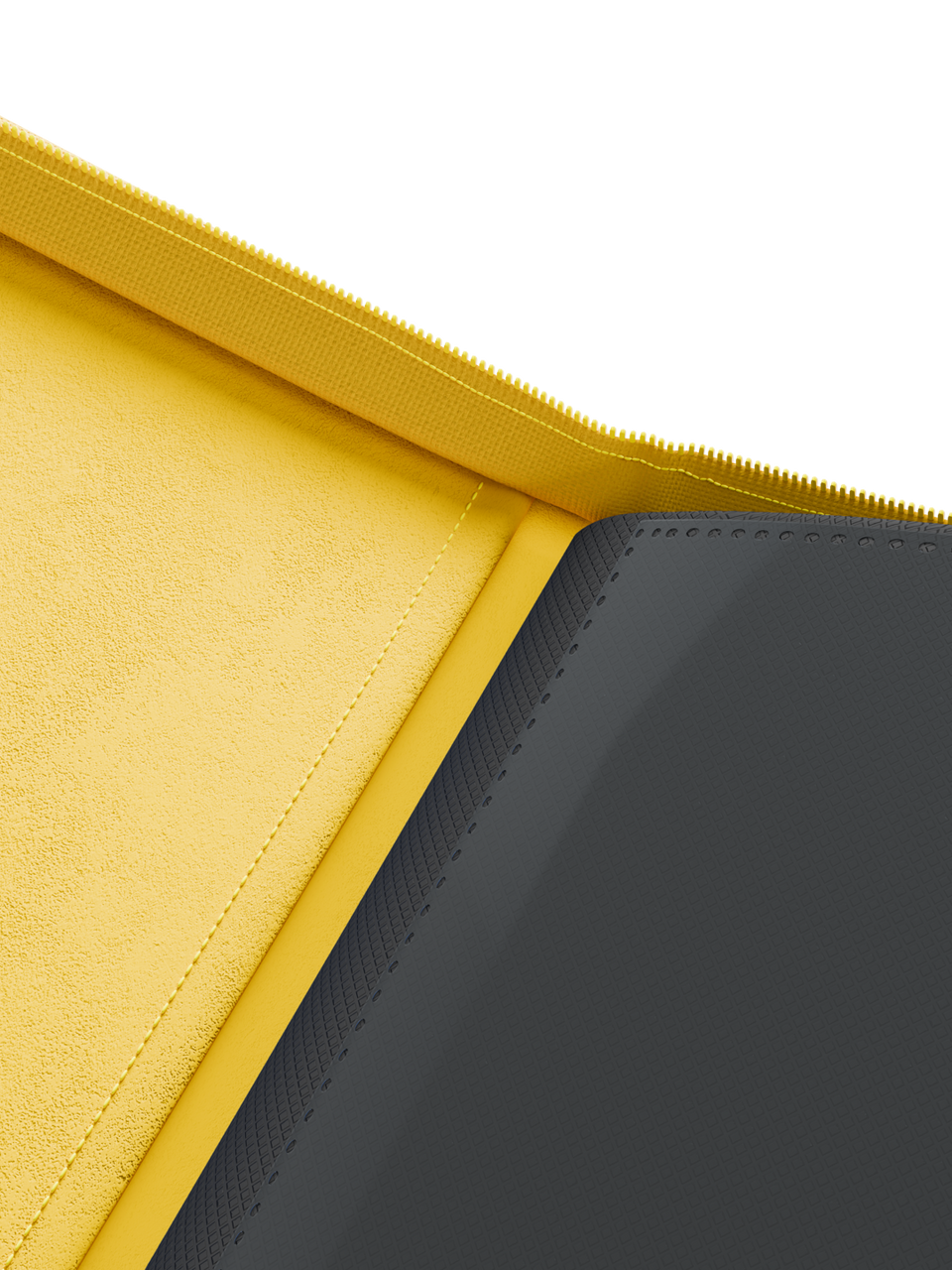 Collector's Series 12 Pocket Zip Binder - Yellow - Interior
